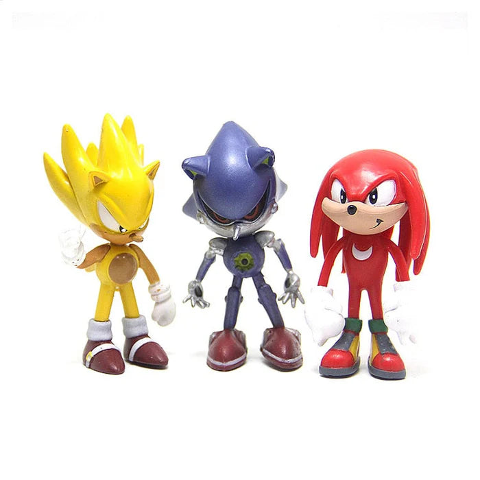 KIT 6 BONECOS  - SONIC E SUA TURMA