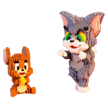 Lego de Montar Tom e Jerry